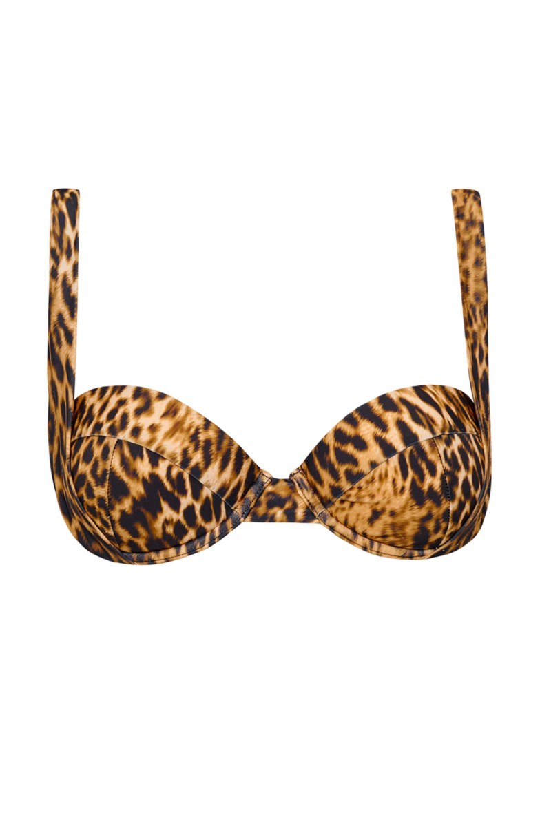 ANIMAL PRINTED UNDERWIRE BIKINI TOP-25801699-321