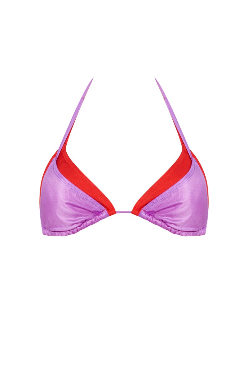 TRIANGLE BIKINI TOP WITH DOUBLE-FABRIC EFFECT-25801730-631