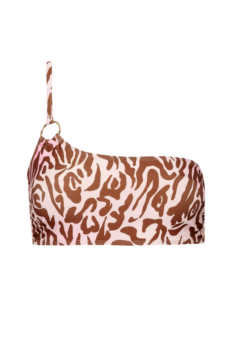 ONE SHOULDER SWIMWEAR BIKINI CROP TOP-25801740-302