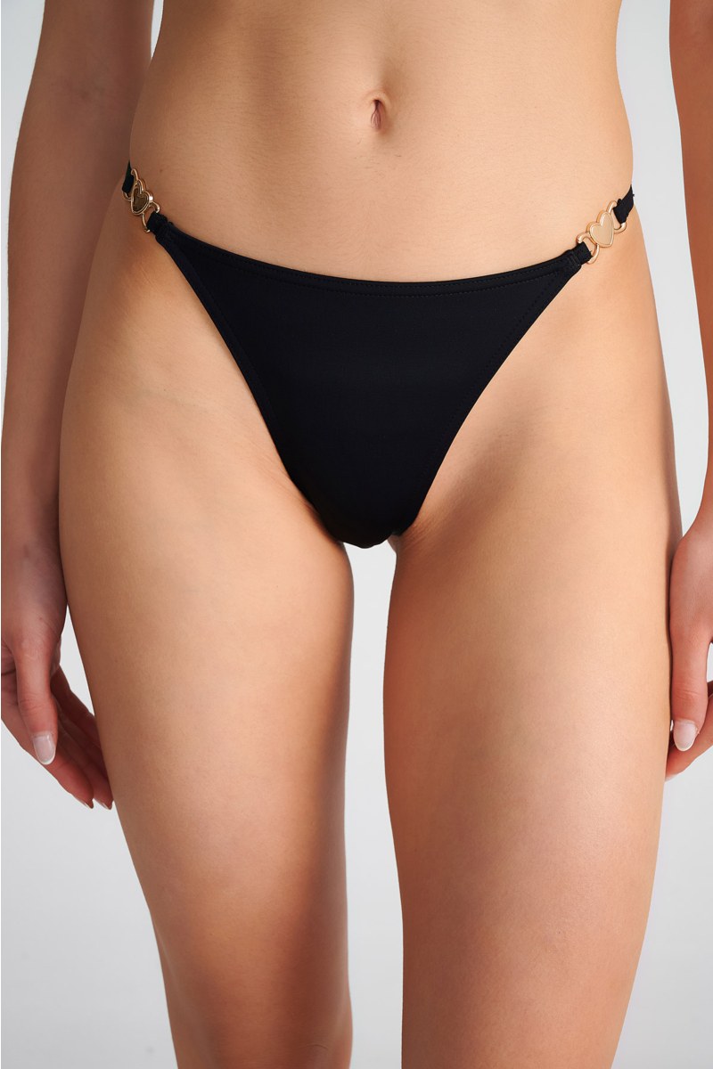 BIKINI SLIP WITH HEART-SHAPED METAL ACCESSORY-25802105-110