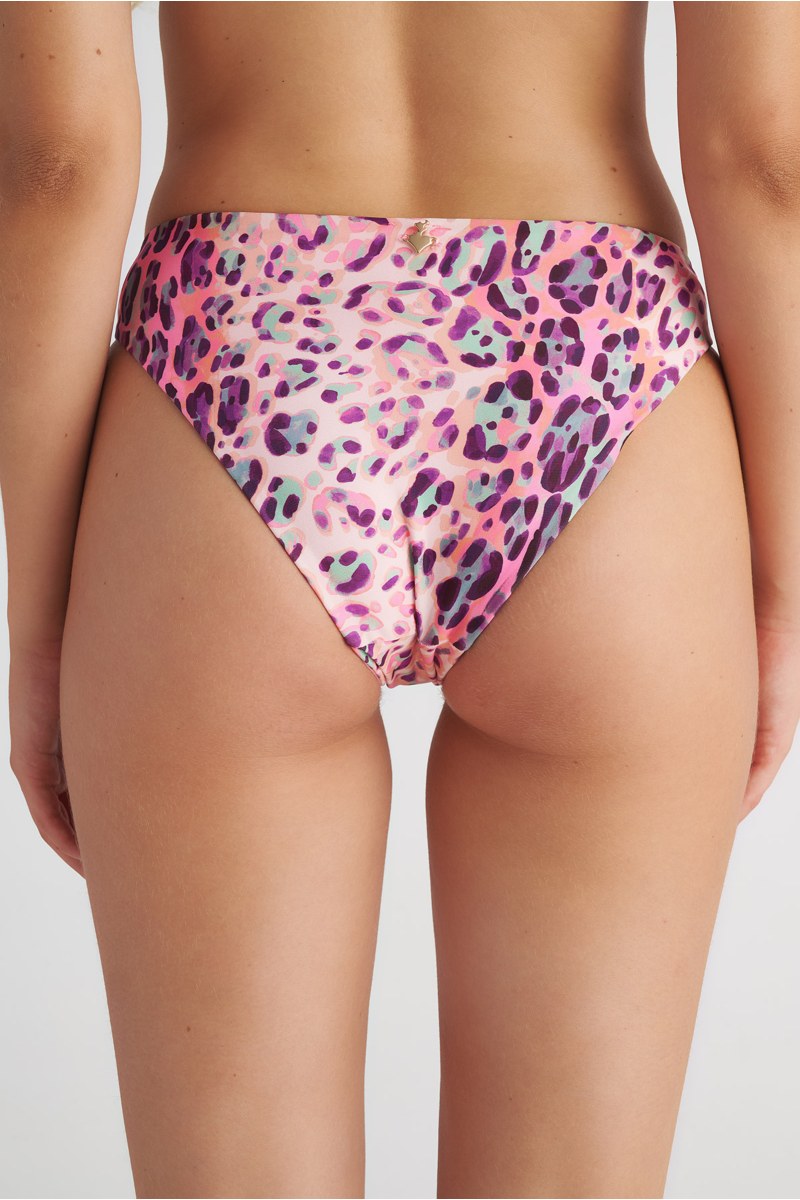 PRINTED BIKINI SLIP WITH HEART-SHAPED METAL ACCESSORY-25802482-518