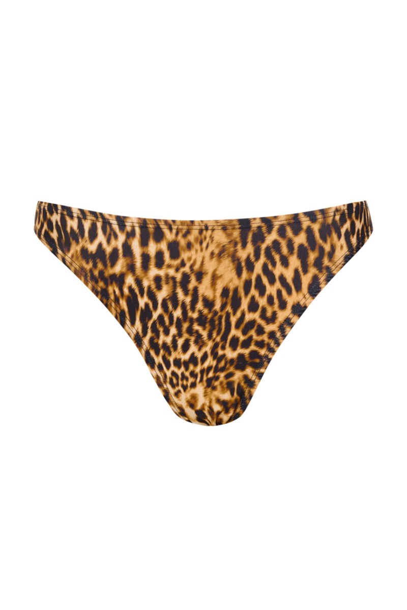ANIMAL PRINTED HIPSTER SWIMWEAR BIKINI SLIP-25802699-321