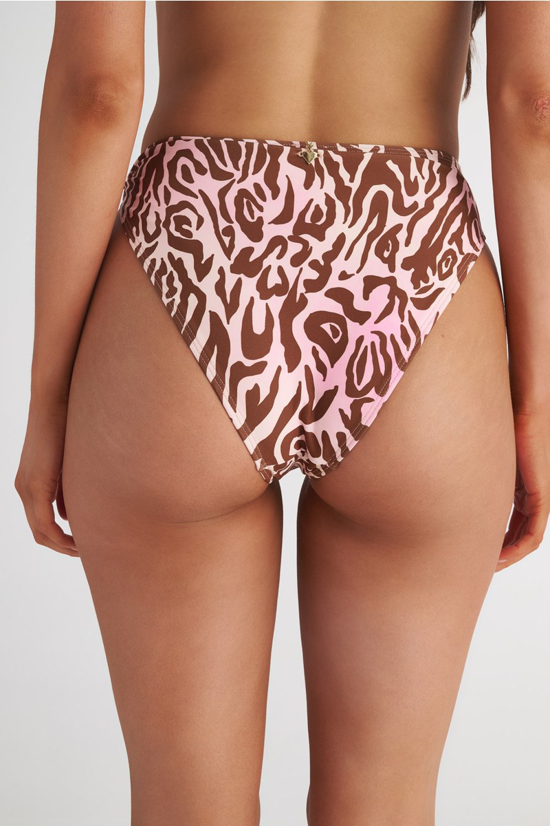 ANIMAL PRINTED HIGH WAISTED SWIMWEAR BIKINI BOTTOM-25802740-302