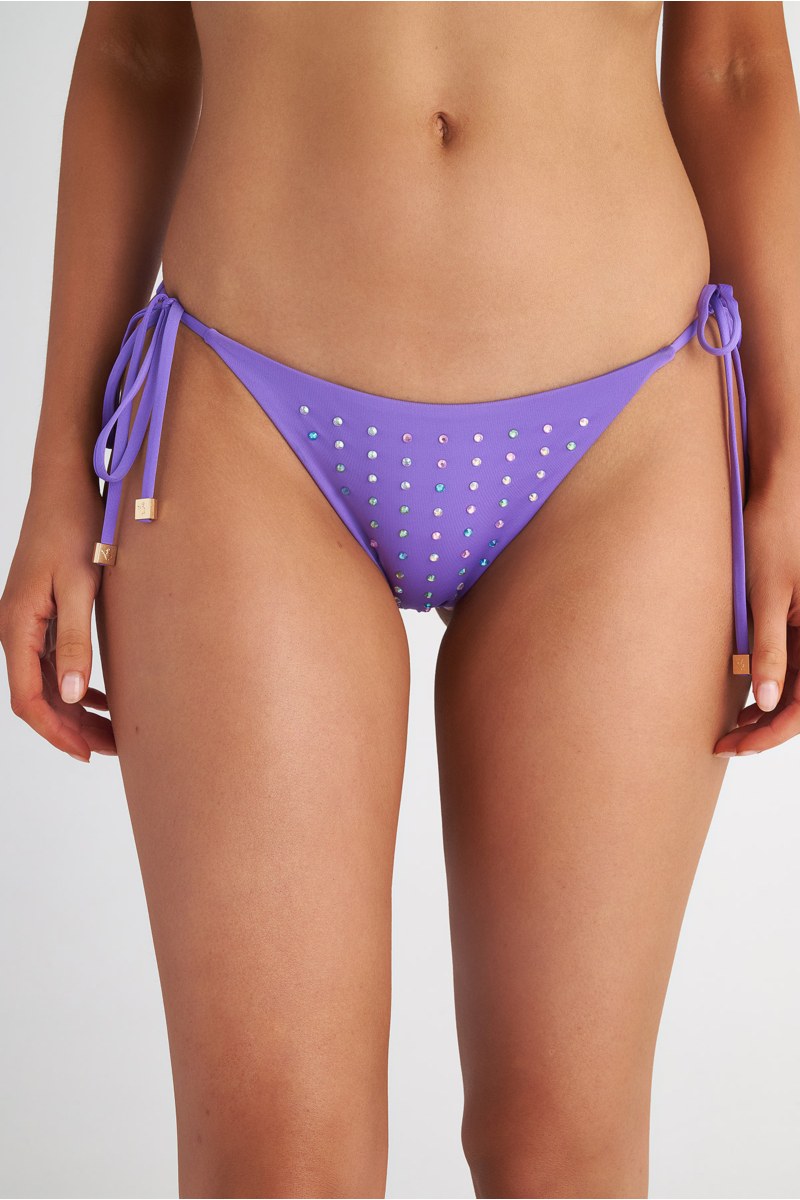 STRASS EMBELLISHED TIE-SIDE SWIMWEAR BIKINI SLIP-25802761-812