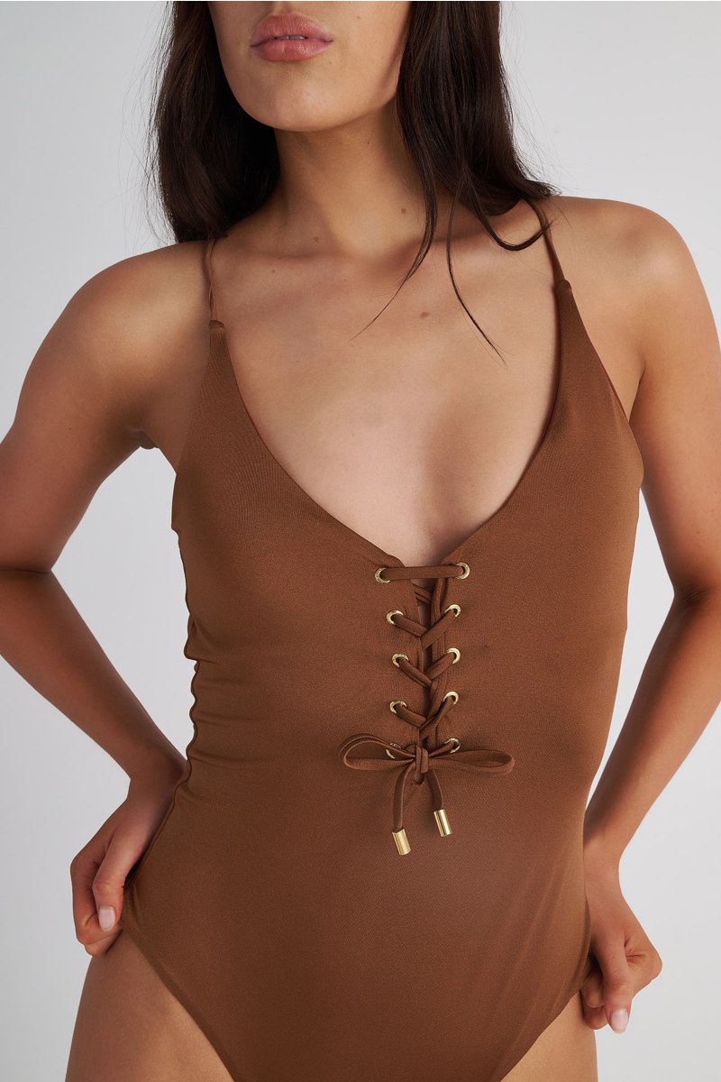 ONEPIECE SWIMSUIT WITH CUT-OUTS AND STUDS-25804728-321
