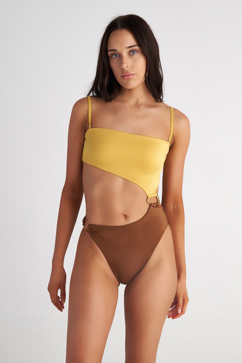 BANDEAU CUT-OUT ONEPIECE SWIMSUIT-25804729-321