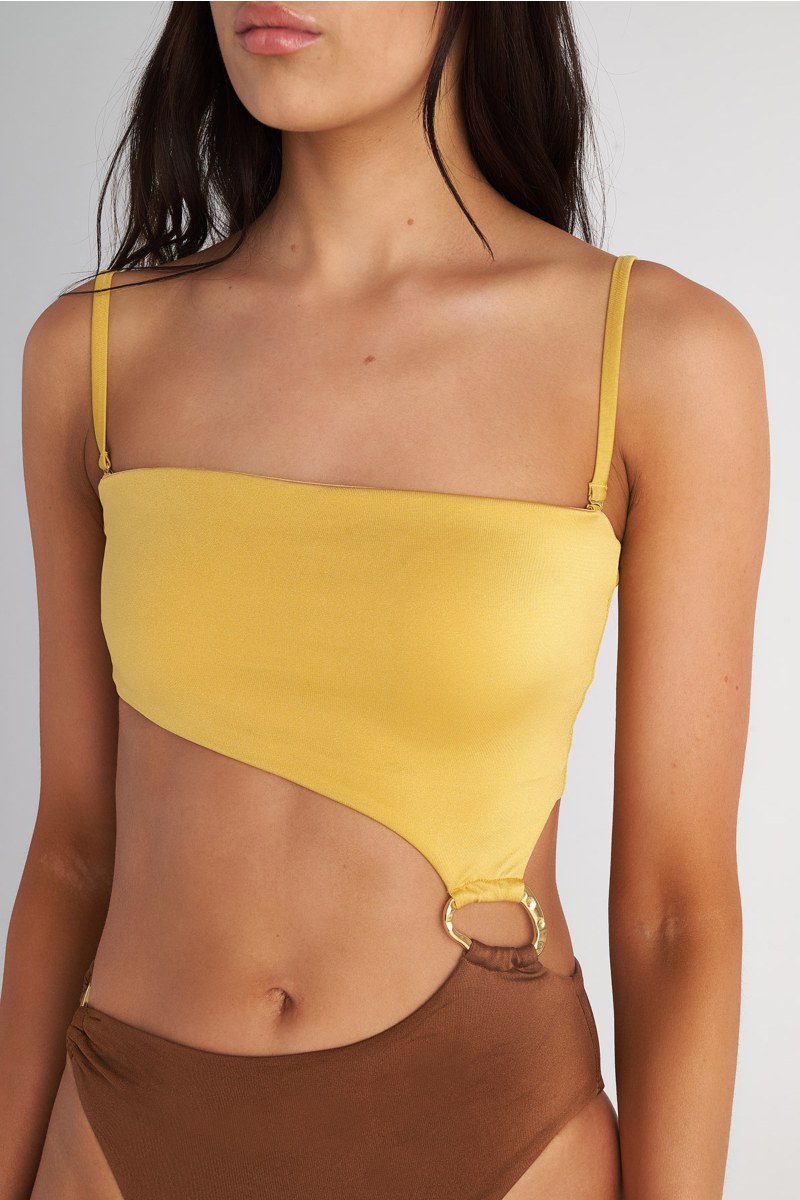 BANDEAU CUT-OUT ONEPIECE SWIMSUIT-25804729-321