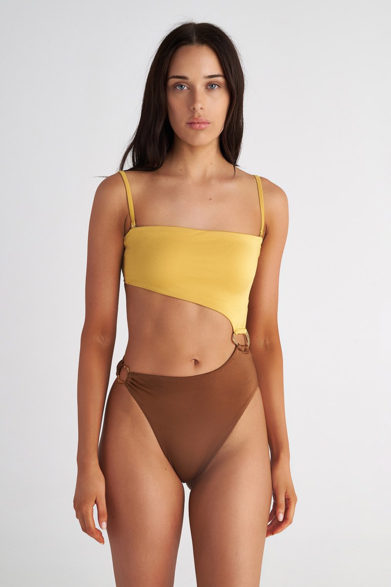BANDEAU CUT-OUT ONEPIECE SWIMSUIT-25804729-321