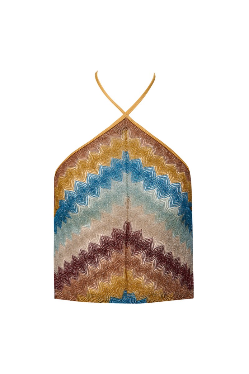 ΚΟΝΤΗ ΚΡΟΣΕ ΜΠΛΟΥΖΑ ΜΕ ΛΑΙΜΟΚΟΨΗ HALTER-25806759-303