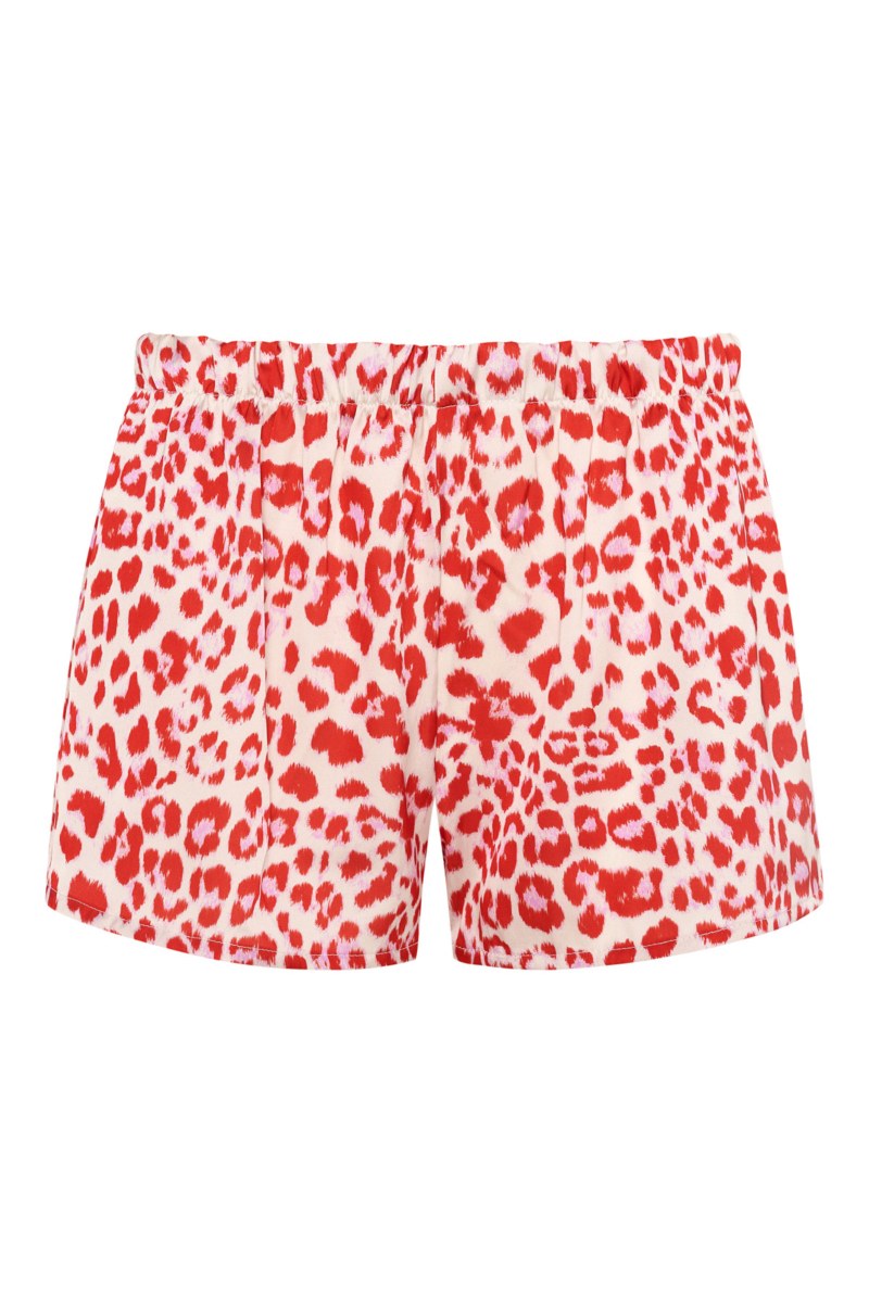 LEOPARD PRINTED SATIN SHORTS-25808718-631