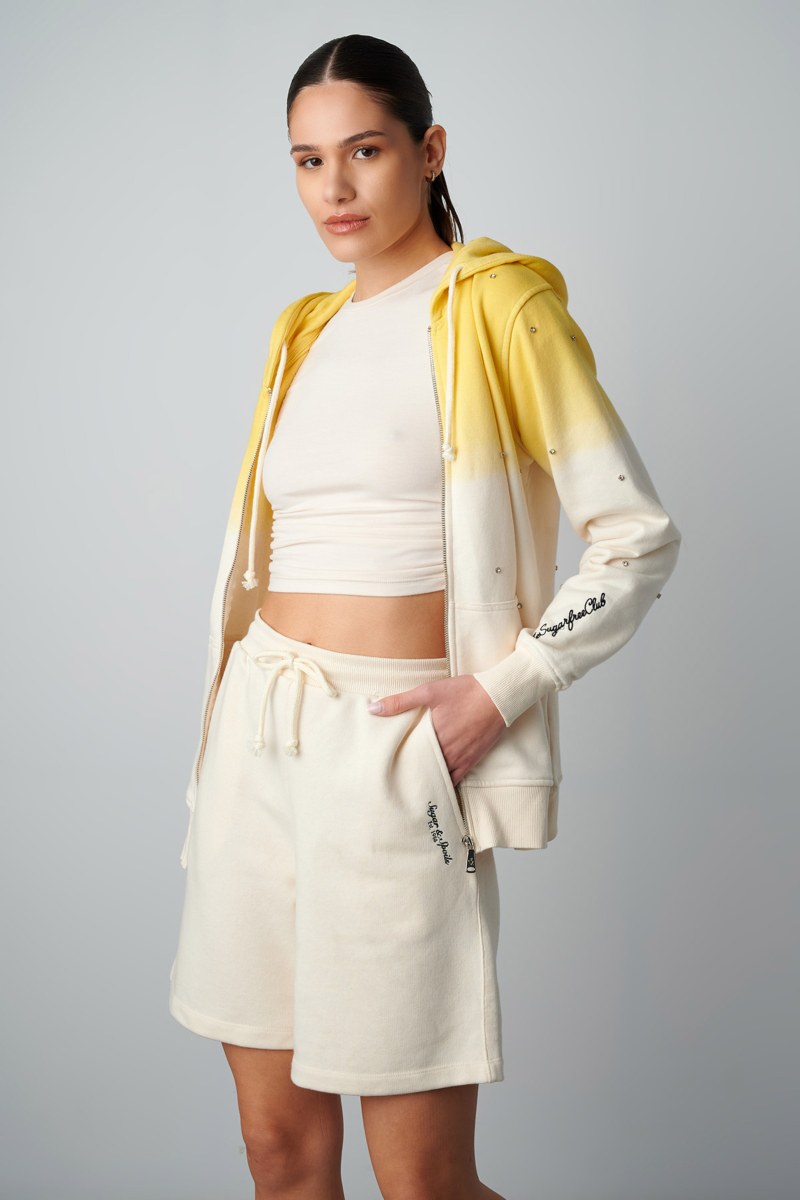 COTTON BERMUDA WITH BLACK EMBROIDERED DETAIL-25810028-103