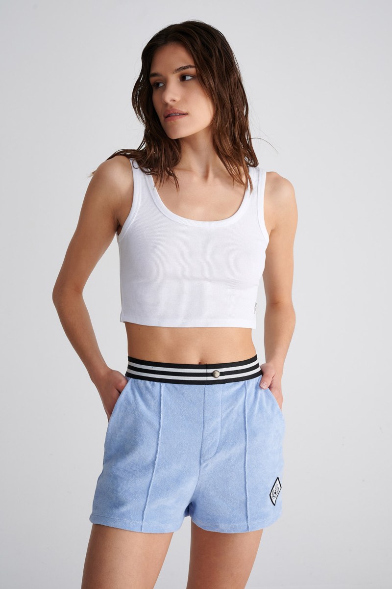 TERRY SHORTS WITH OUTER SEAM-25810102-421