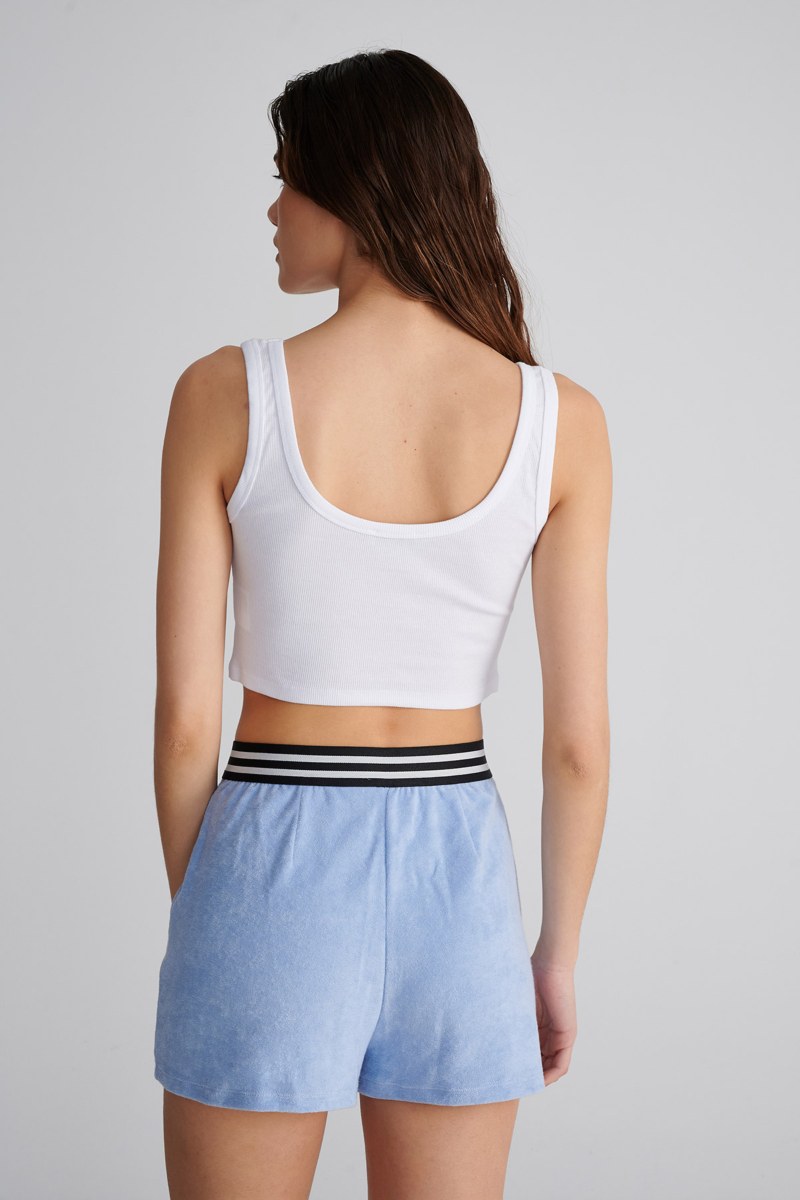 TERRY SHORTS WITH OUTER SEAM-25810102-421