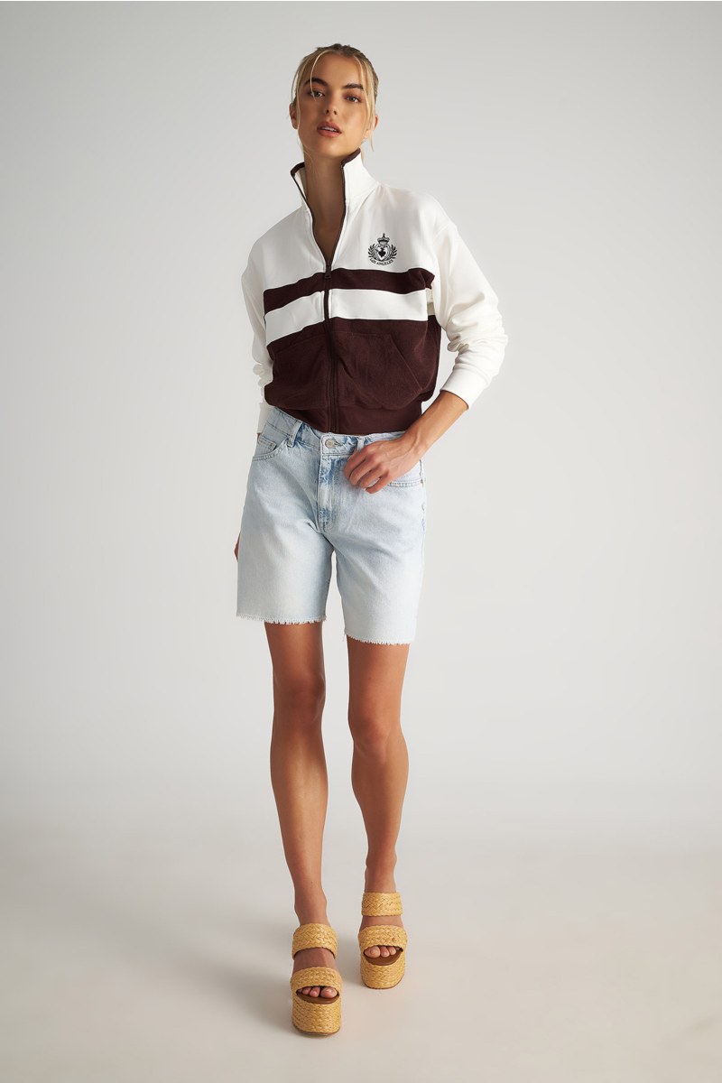 HIGH WAISTED DENIM BERMUDA-25810290-421