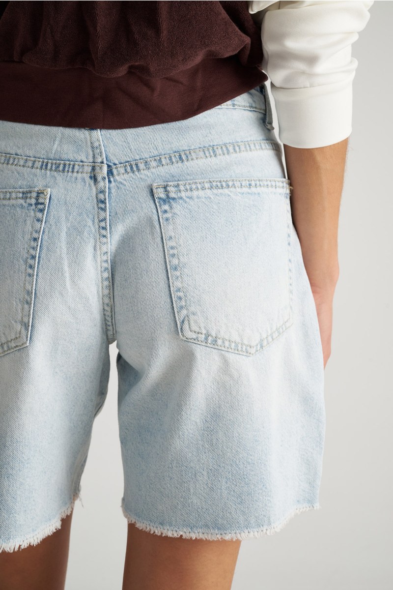 HIGH WAISTED DENIM BERMUDA-25810290-421