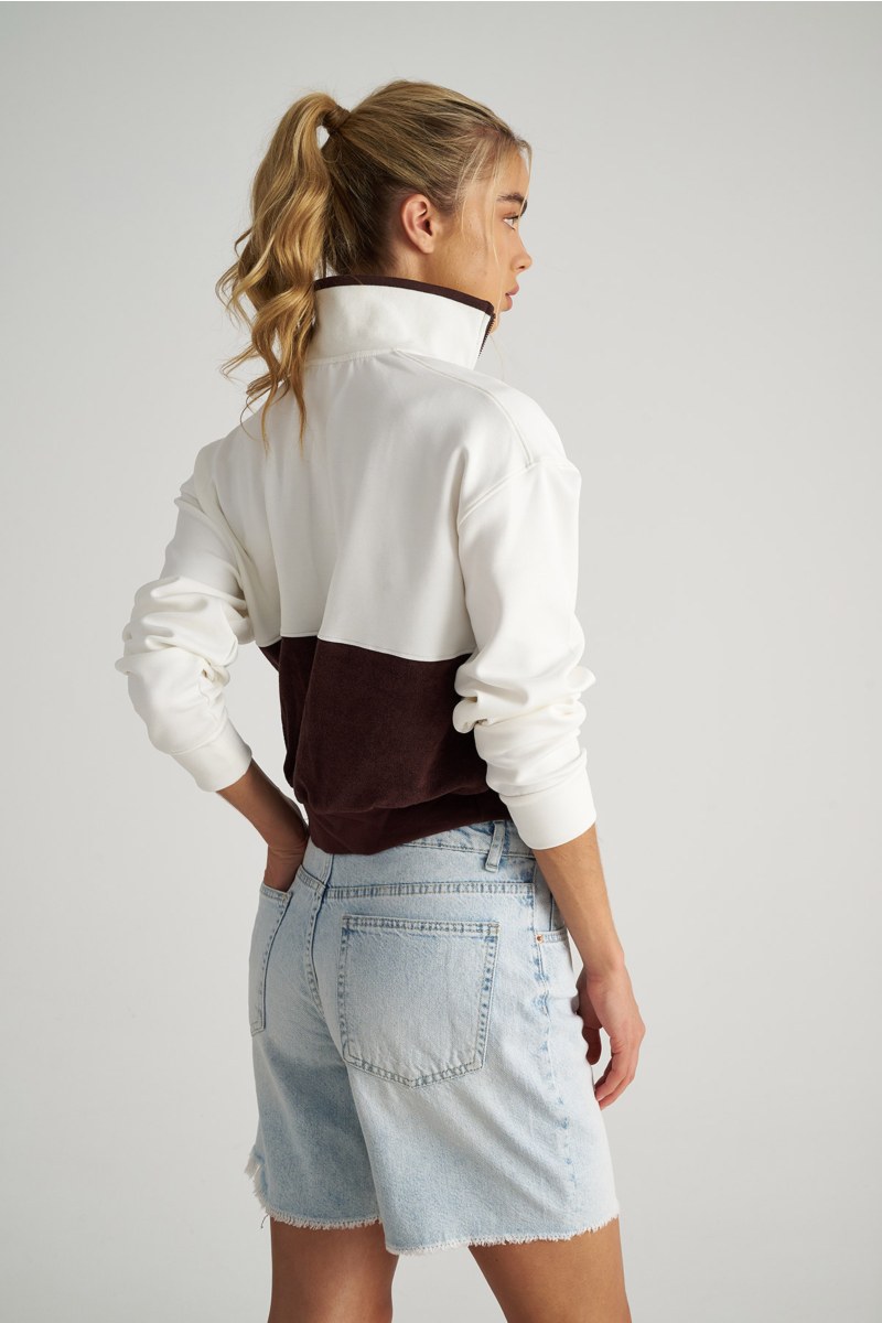 HIGH WAISTED DENIM BERMUDA-25810290-421