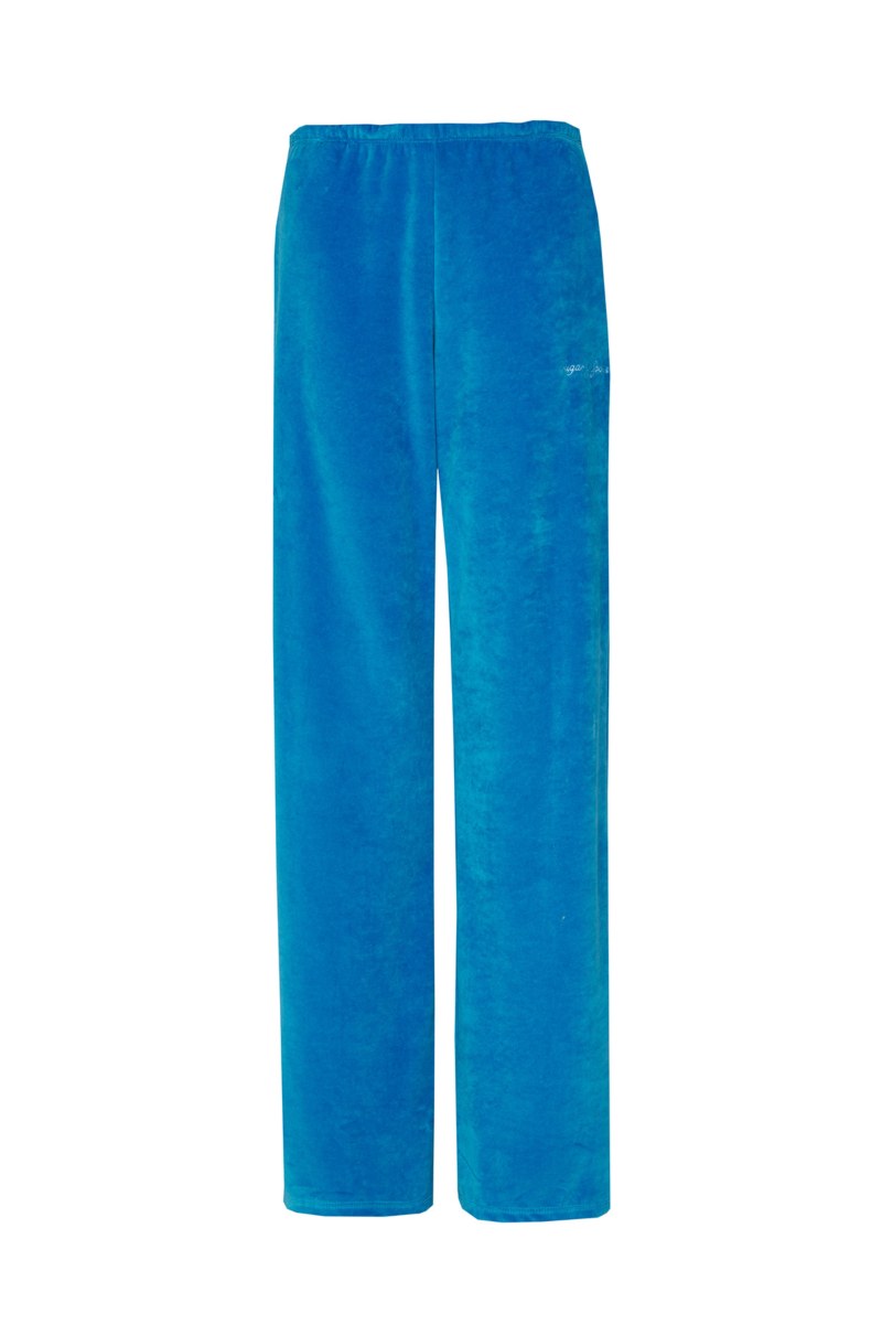 PRINTED VELOUR PANTS IN LOOSE FIT-25811035-956