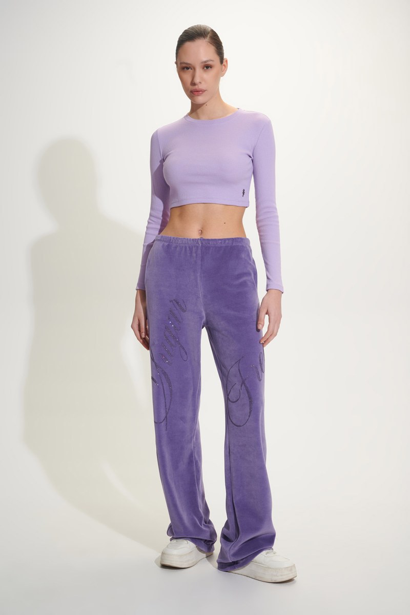 ΨΗΛΟΜΕΣΟ WIDE LEG ΒΕΛΟΥΤΕ ΠΑΝΤΕΛΟΝΙ ΜΕ ΣΤΡΑΣ-25811036-431