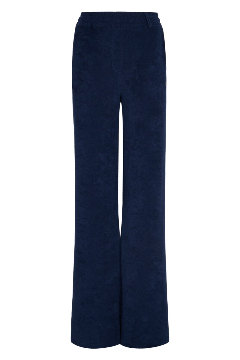 HIGH-WAISTED WIDE LEG TERRY PANTS-25811108-426