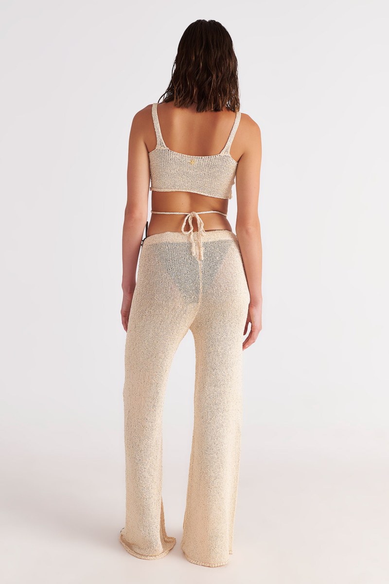 FLARED ΗΜΙΔΙΑΦΑΝΟ LUREX ΠΛΕΚΤΟ ΠΑΝΤΕΛΟΝI-25811203-103