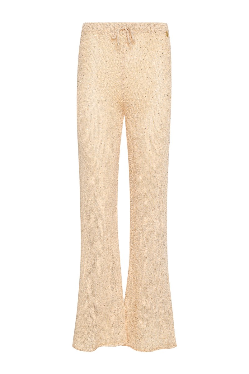 FLARED ΗΜΙΔΙΑΦΑΝΟ LUREX ΠΛΕΚΤΟ ΠΑΝΤΕΛΟΝI-25811203-103