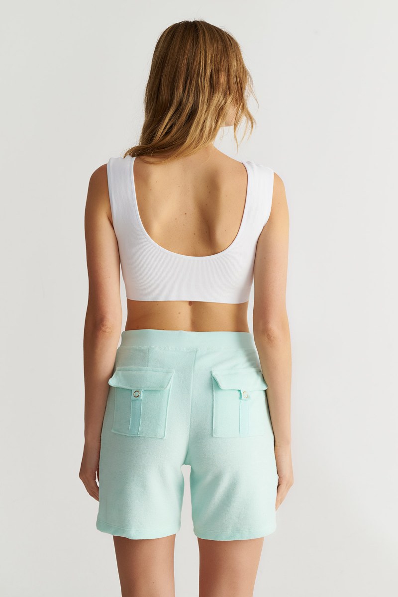 MONOCHROME SEAMLESS RIBBED CROPPED TOP-25812010-100