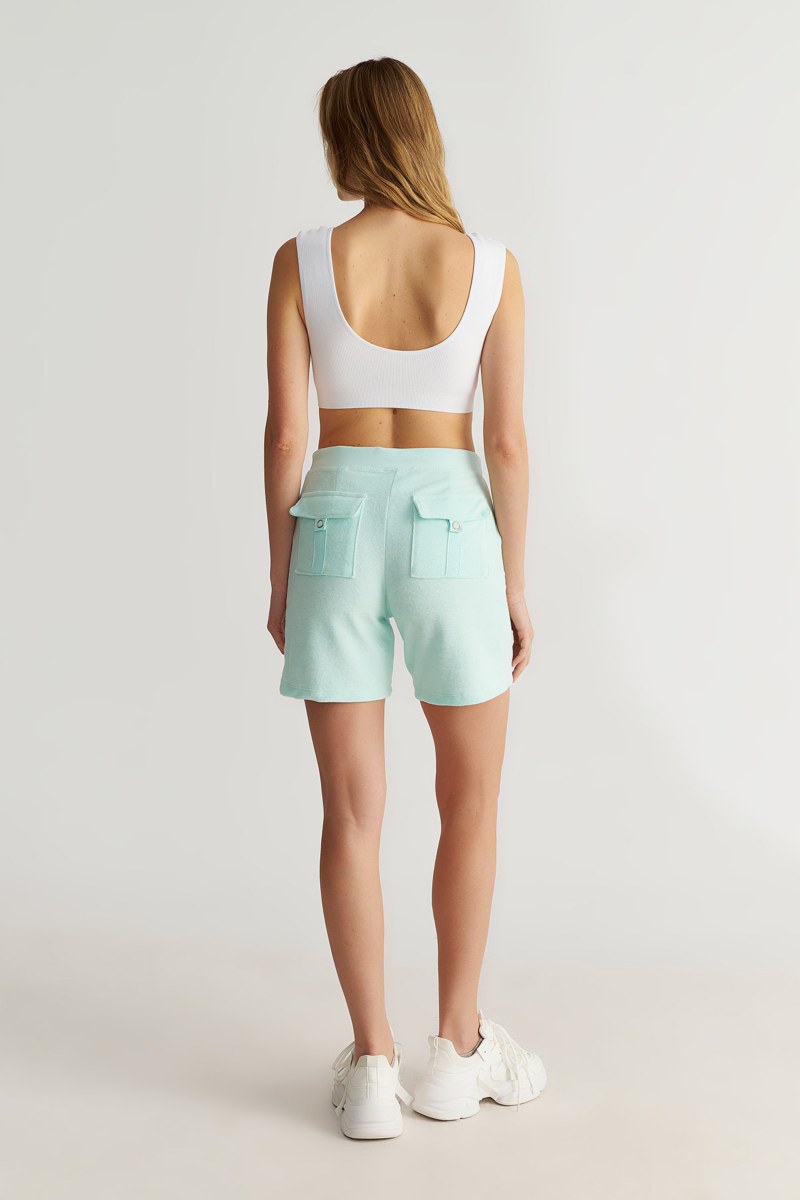 MONOCHROME SEAMLESS RIBBED CROPPED TOP-25812010-100