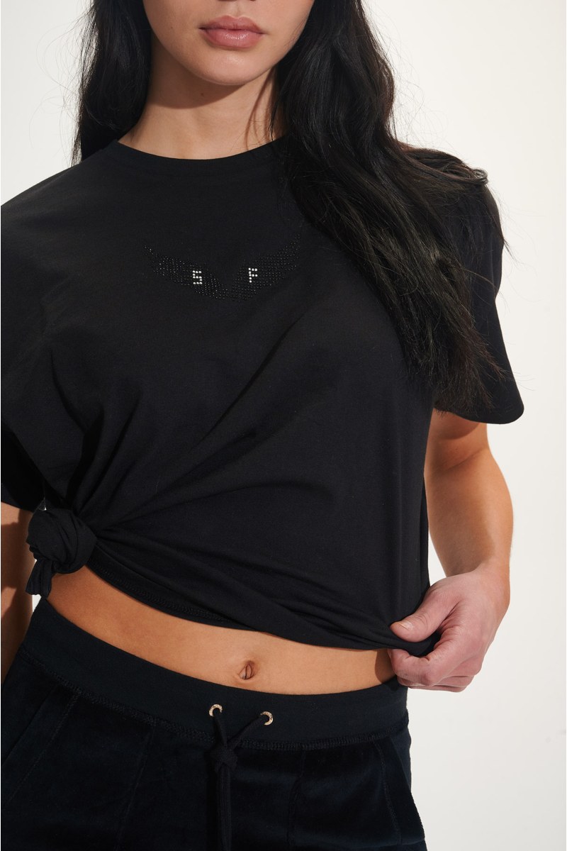 ΚΟΝΤΟΜΑΝΙΚΗ ΜΠΛΟΥΖΑ ΑΠΟ ΟΡΓΑΝΙΚΟ ΒΑΜΒΑΚΙ ΜΕ ΣΤΡΑΣ-25812040-110