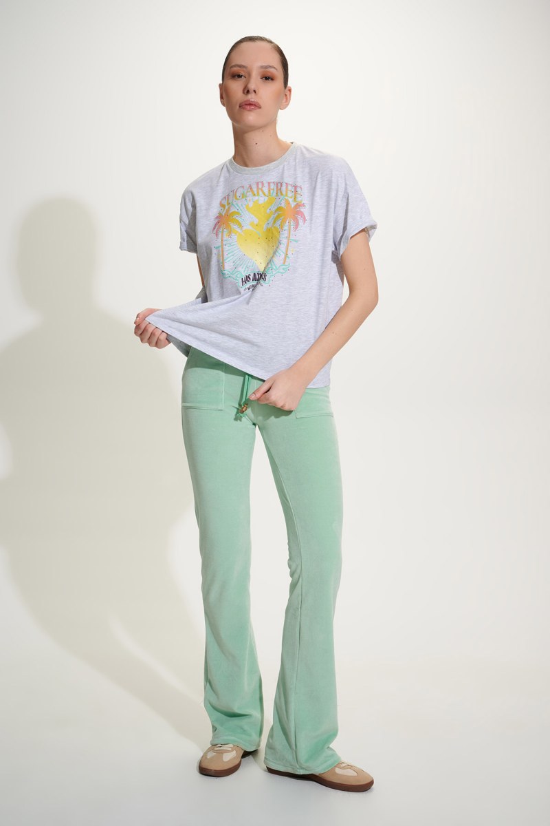 PRINTED ORGANIC COTTON T-SHIRT WITH STRASS EMBELLISHMENT-25812041-210