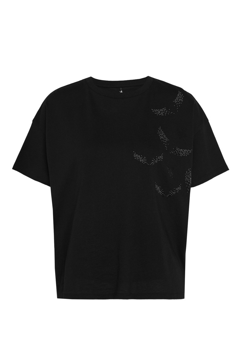 ORGANIC COTTON STRASS EMBELLISHED T-SHIRT-25812046-110