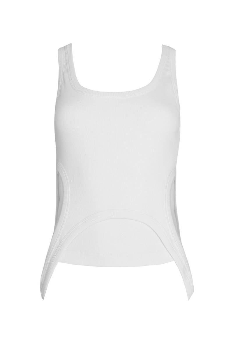 DOUBLE EFFECT COTTON TANK TOP-25812083-102