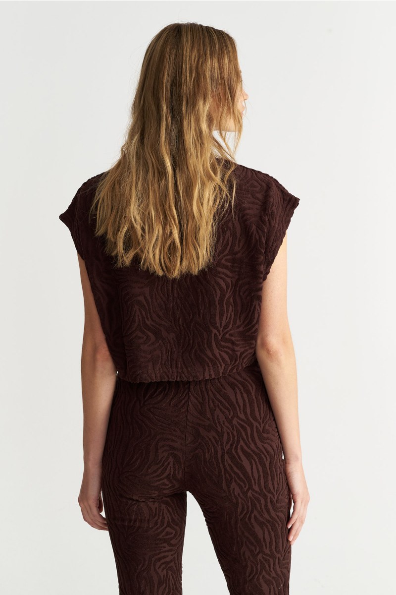 STRUCTURED TERRY CROPPED SWEATSHIRT-25812090-332