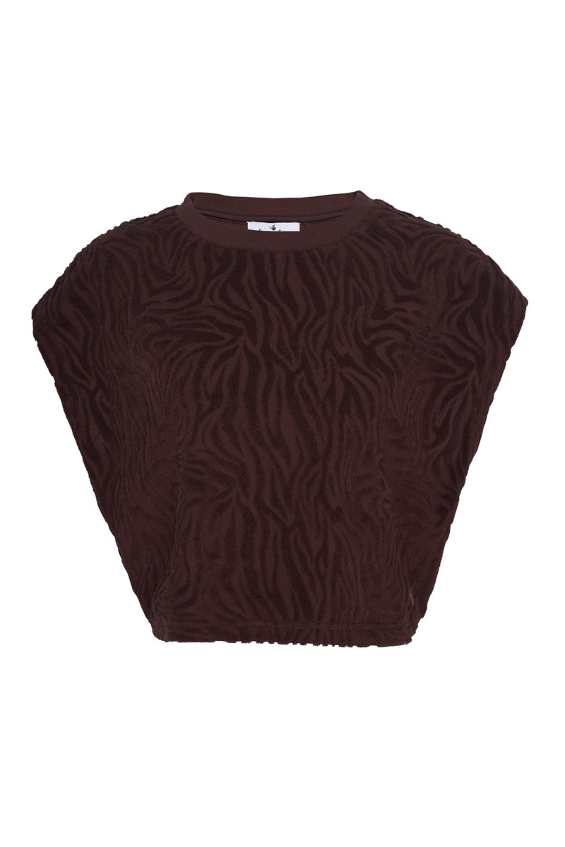 STRUCTURED TERRY CROPPED SWEATSHIRT-25812090-332