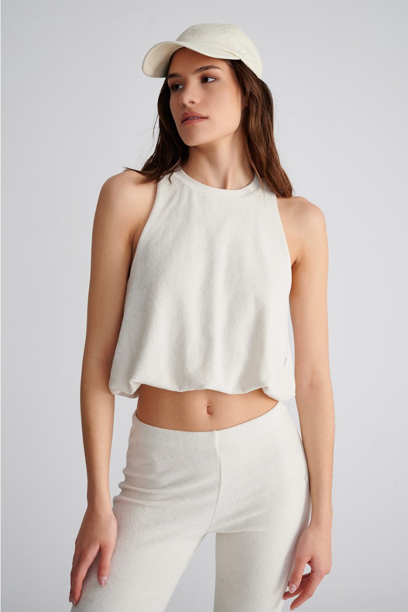 MONOCHROME TERRY SLEEVELESS TOP-25812107-104