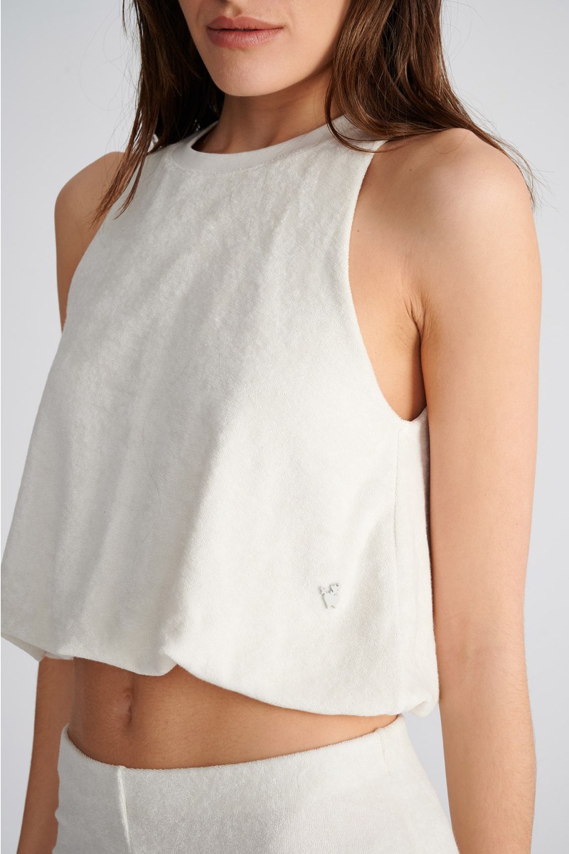 MONOCHROME TERRY SLEEVELESS TOP-25812107-104