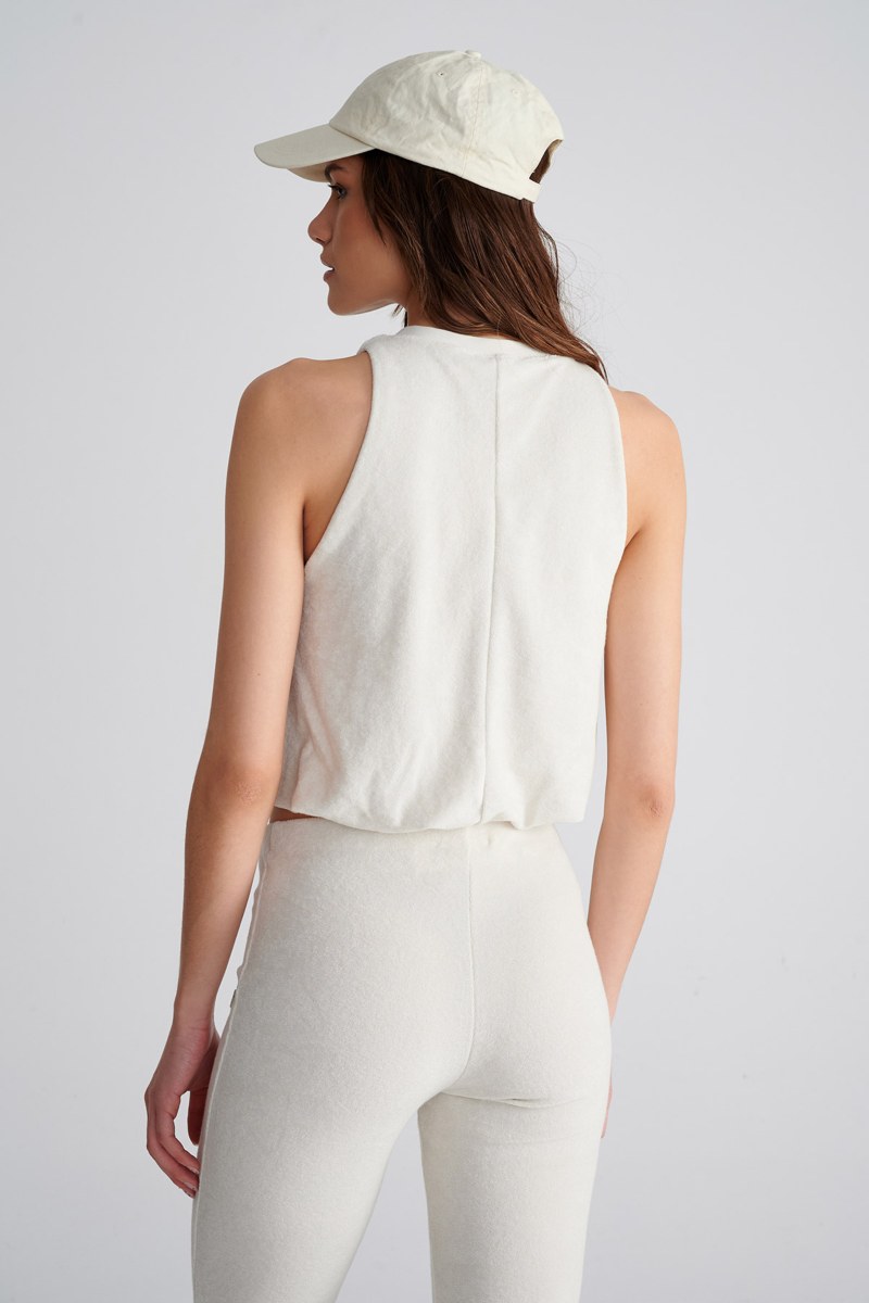 MONOCHROME TERRY SLEEVELESS TOP-25812107-104