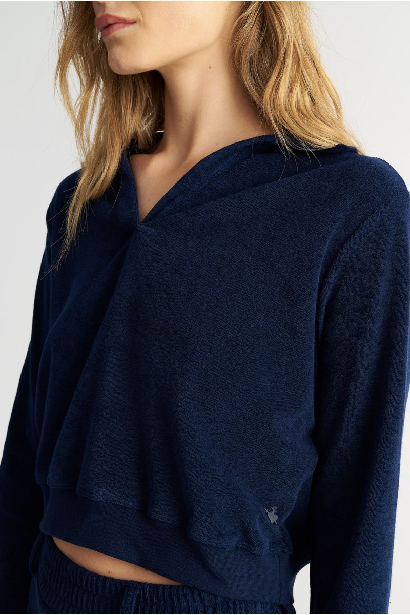 MONOCHROME TERRY TOP WITH COLLAR-25812108-426