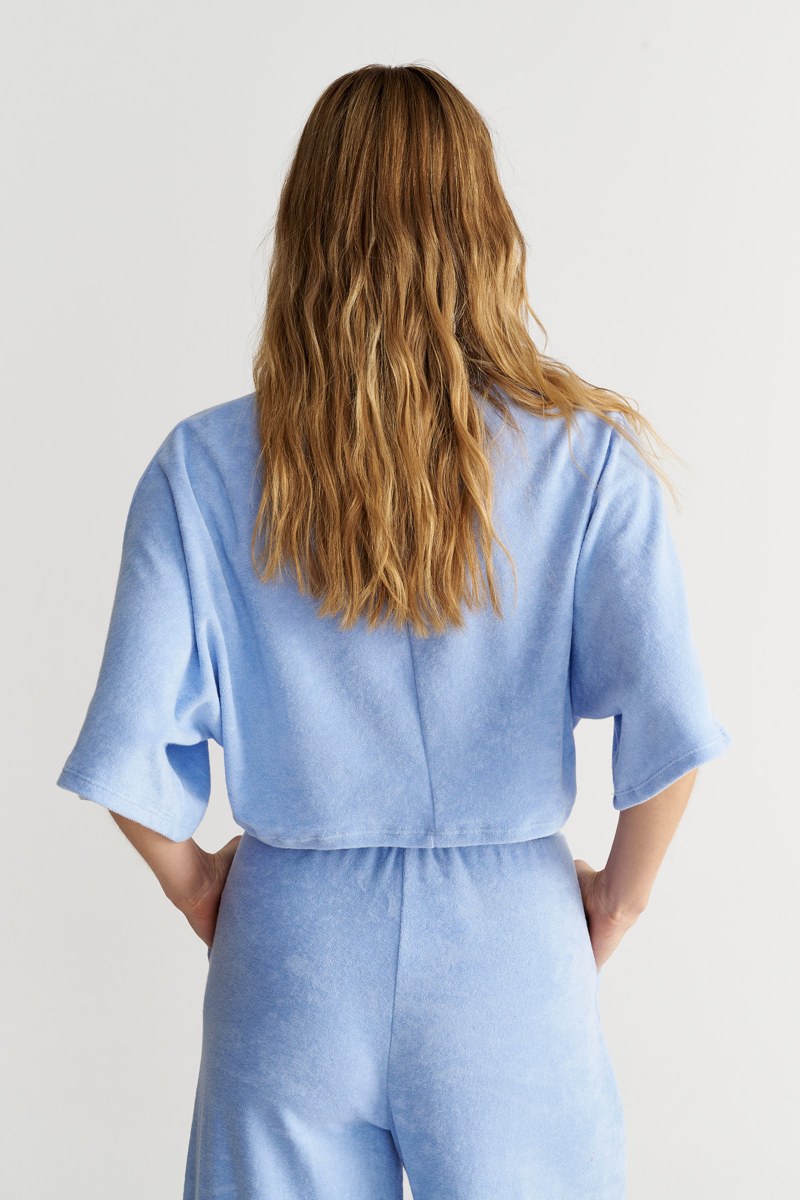 OVERSIZED ΠΕΤΣΕΤΕ ΚΟΝΤΗ ΜΠΛΟΥΖΑ ΜΕ ΜΑΝΙΚΙ 3/4-25812155-421