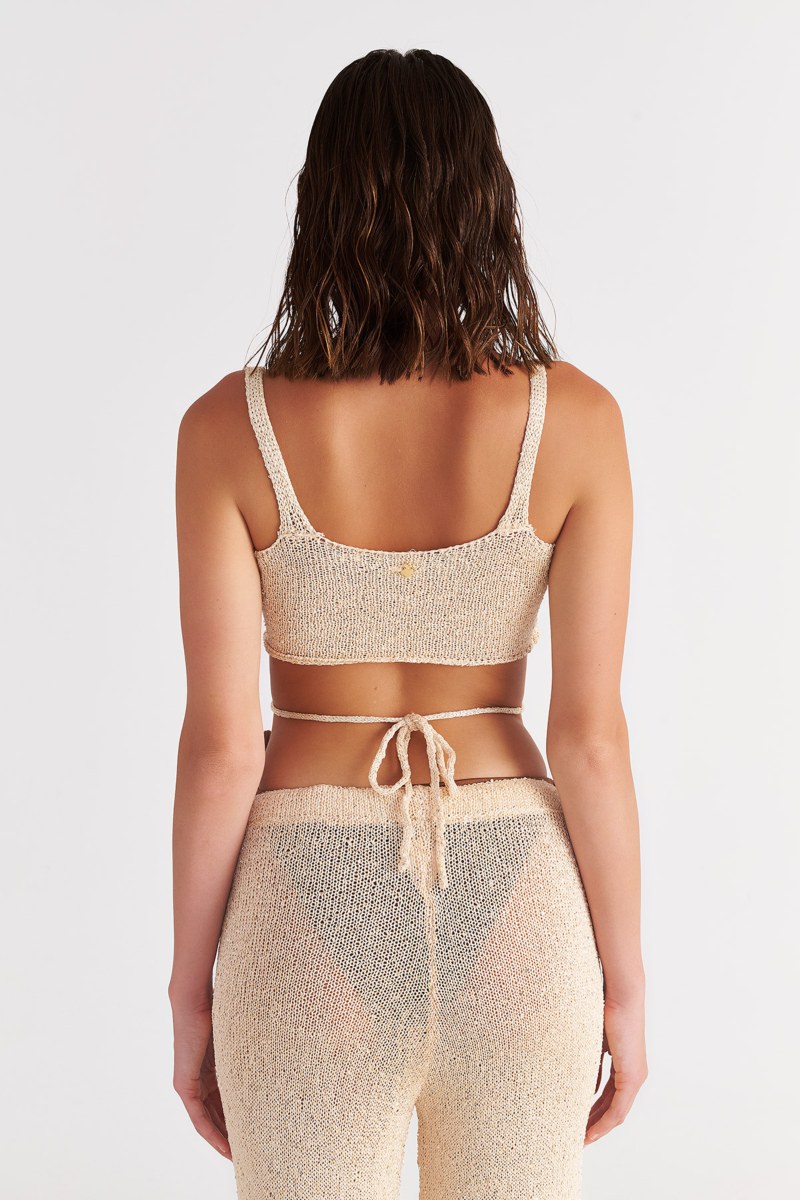 ΠΛΕΚΤΗ ΗΜΙΔΙΑΦΑΝH LUREX ΚΟΝΤΗ ΜΠΛΟΥΖΑ ΜΕ ΤΙΡΑΝΤΕΣ-25812202-103