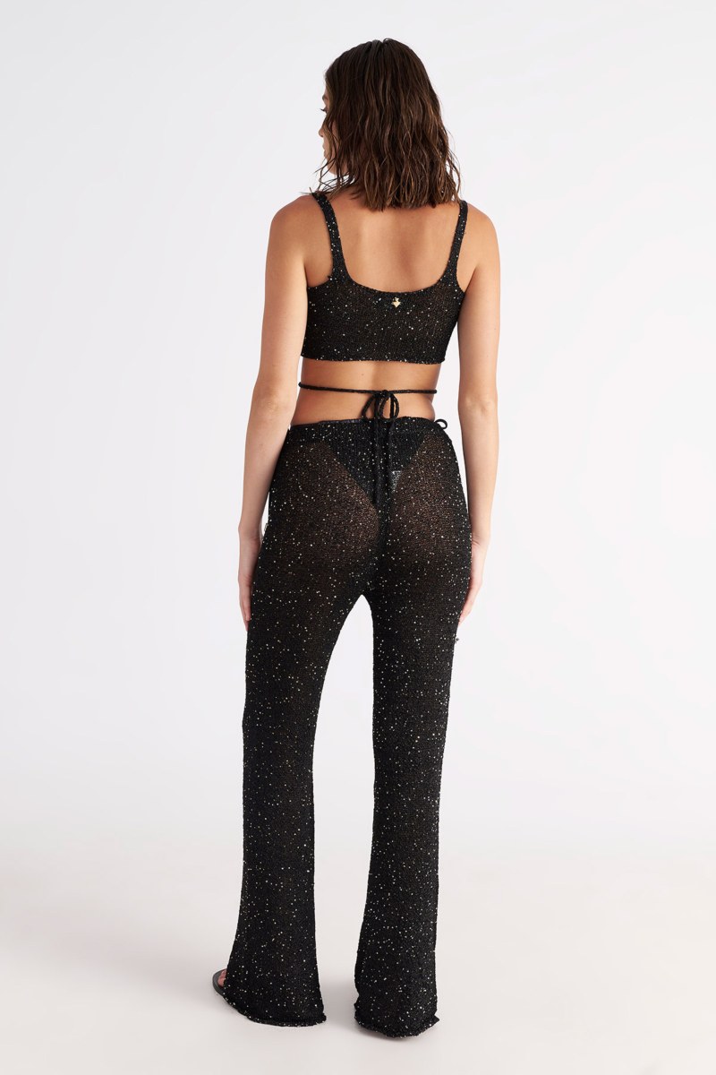 ΠΛΕΚΤΗ ΗΜΙΔΙΑΦΑΝH LUREX ΚΟΝΤΗ ΜΠΛΟΥΖΑ ΜΕ ΤΙΡΑΝΤΕΣ-25812202-110