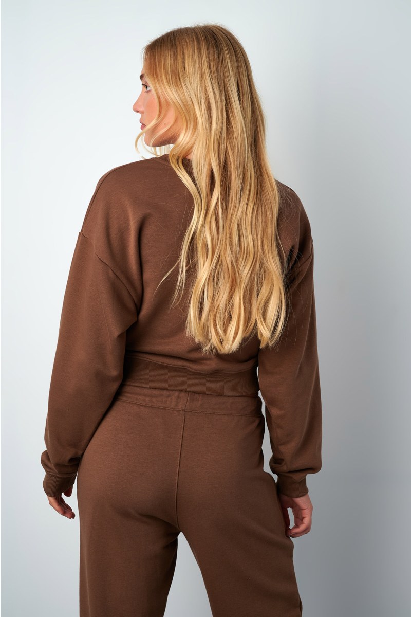 LONG-SLEEVED COTTON CROPPED SWEATSHIRT-25812215-208