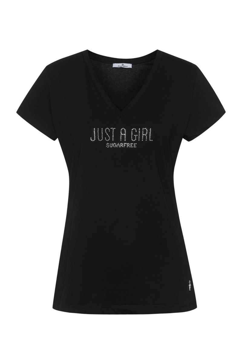 ΒΑΜΒΑΚΕΡΗ ΚΟΝΤΟΜΑΝΙΚΗ ΜΠΛΟΥΖΑ ΜΕ 'V' ΛΑΙΜΟΚΟΨΗ ΚΑΙ ΣΤΡΑΣ-25812285-110