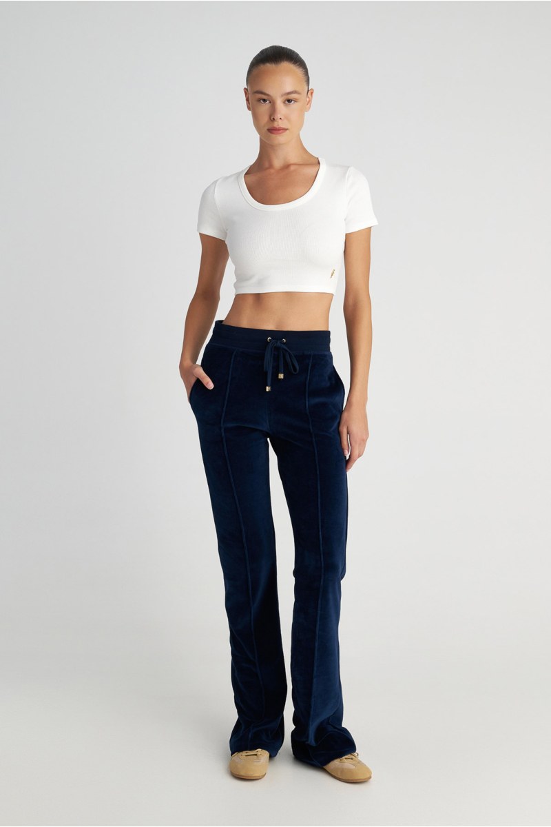 SHORT SLEEVED RIBBED COTTON CROPPED TOP-25812292-102