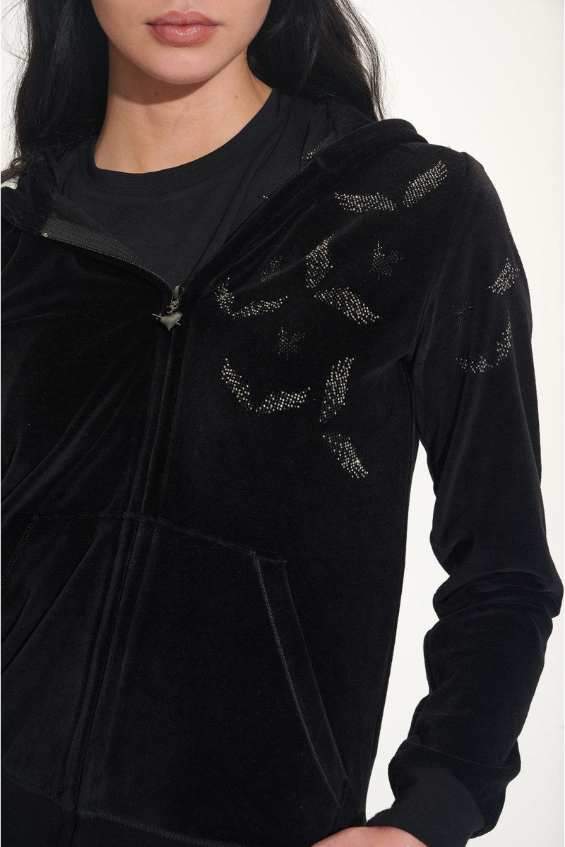 EMBELLISHED VELOUR JACKET-25813007-110