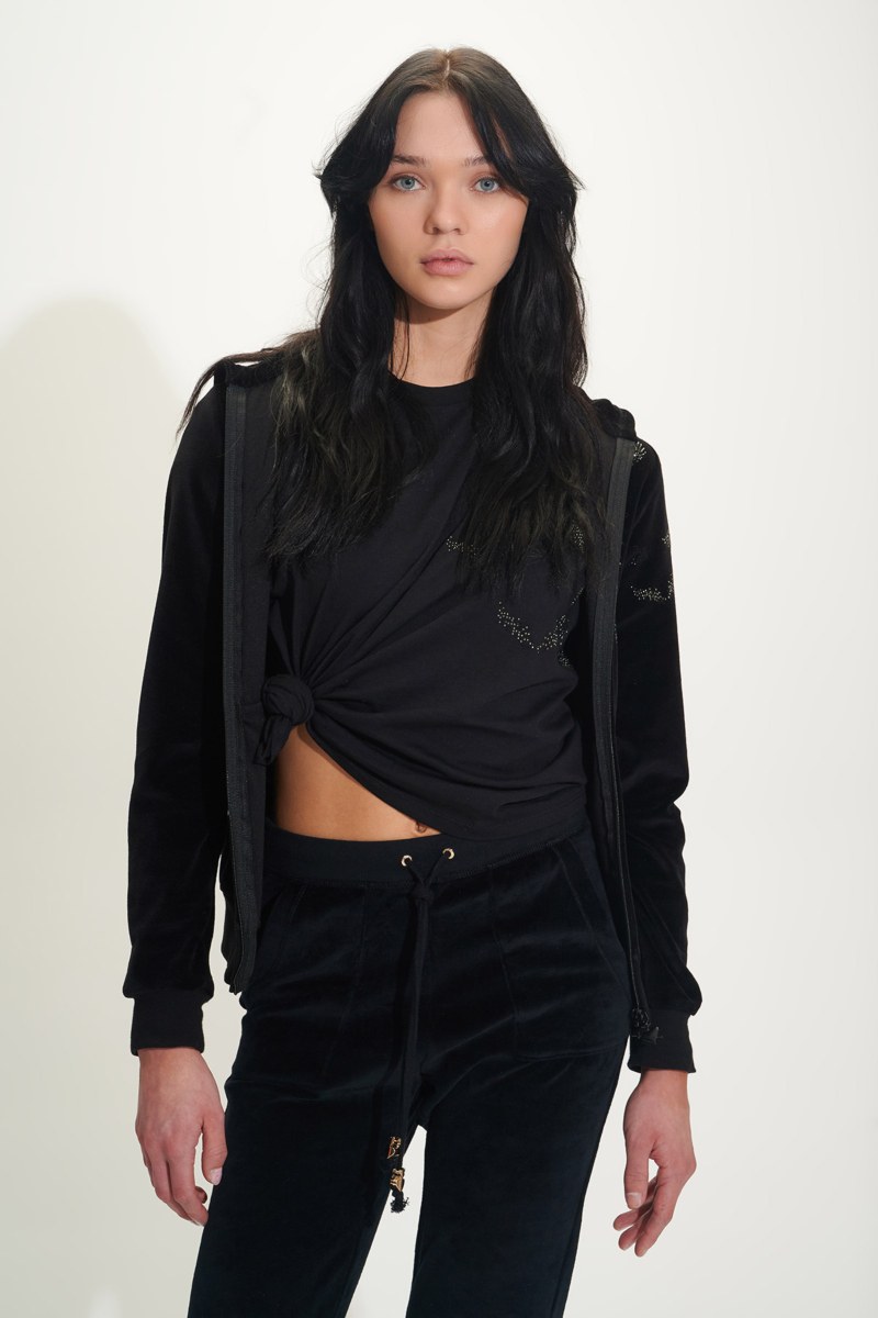 EMBELLISHED VELOUR JACKET-25813007-110