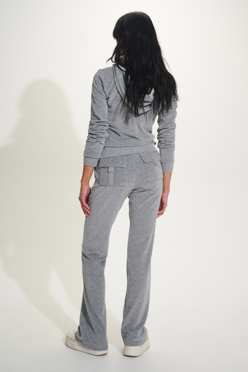 SPARKLING STRASS EMBELLISHED VELOUR HOODED JACKET-25813008-211