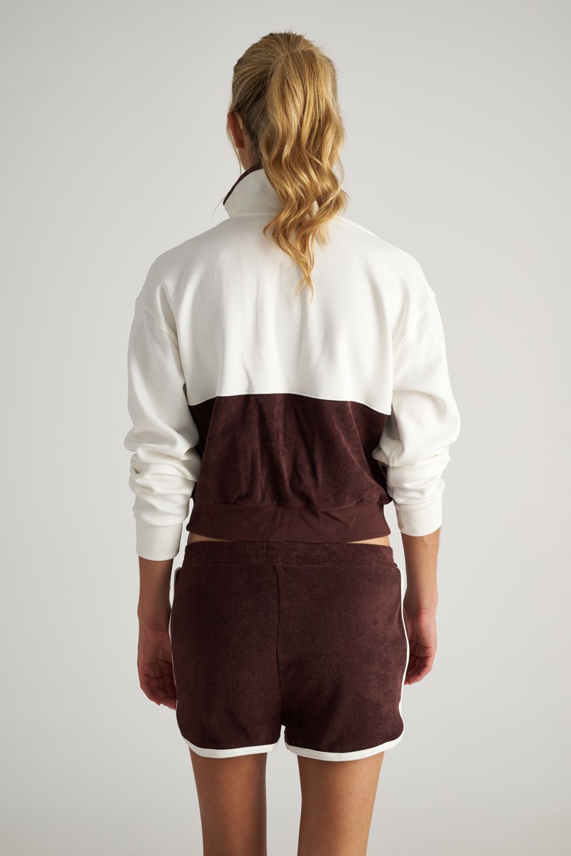 TWO-TONE TERRY JACKET WITH COLLAR-25813101-332