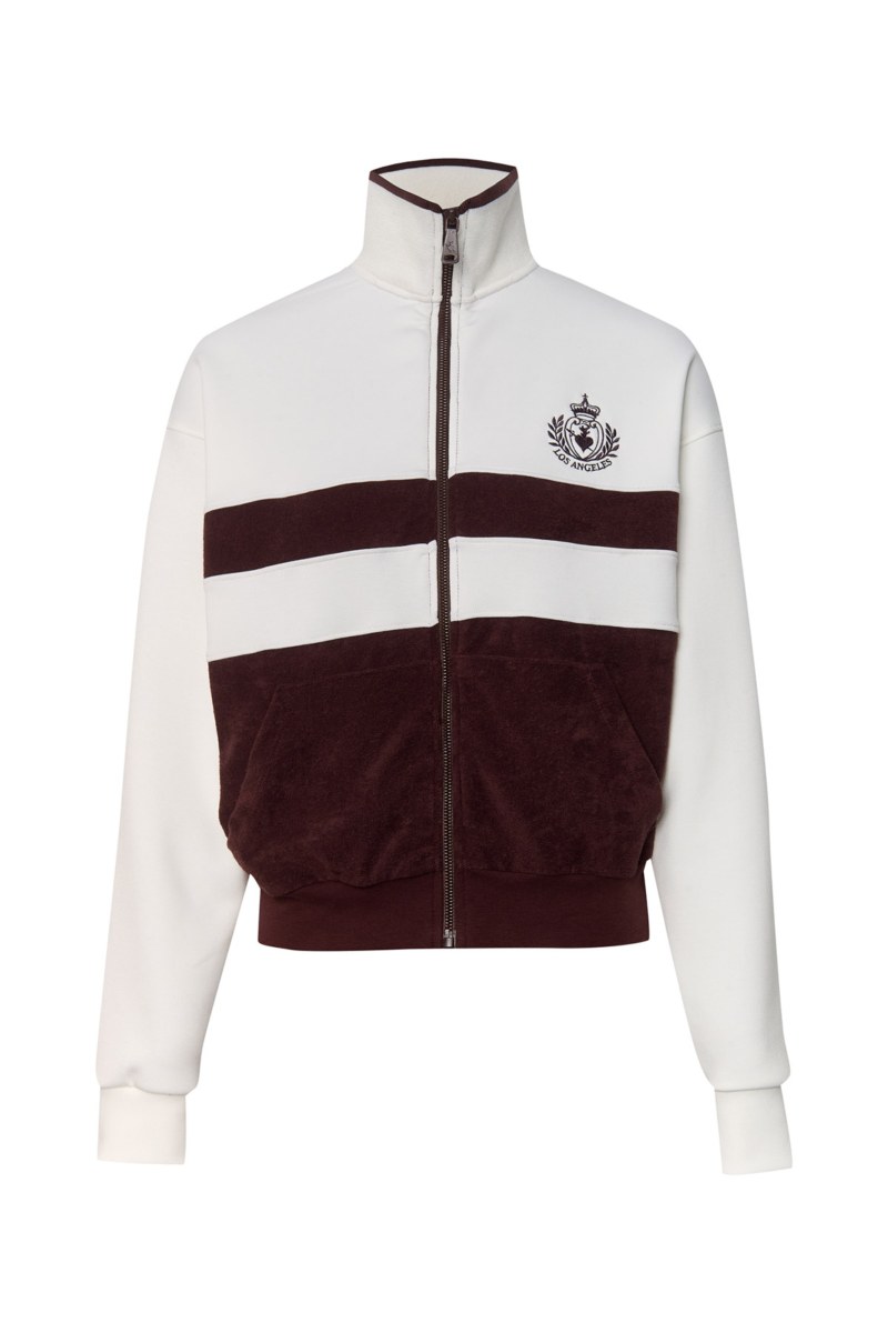 TWO-TONE TERRY JACKET WITH COLLAR-25813101-332