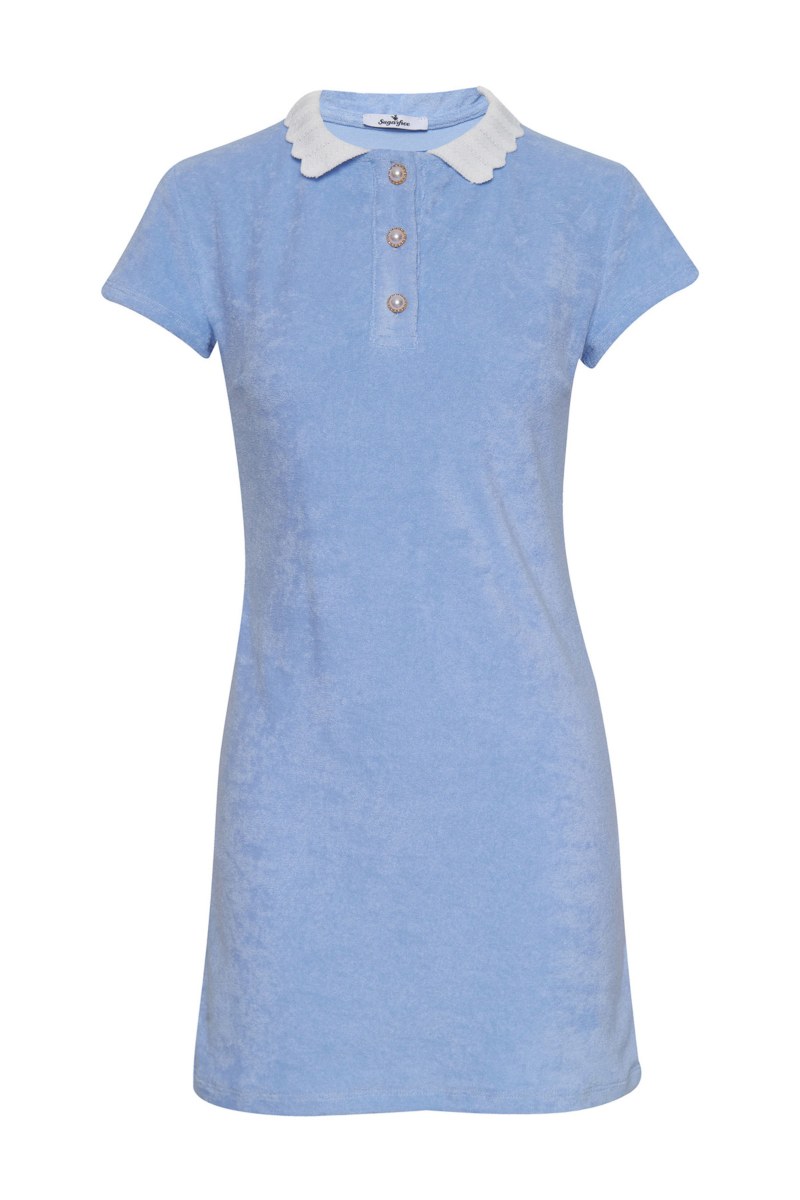 TERRY ΜΙΝΙ DRESS WITH COLLAR-25814103-421