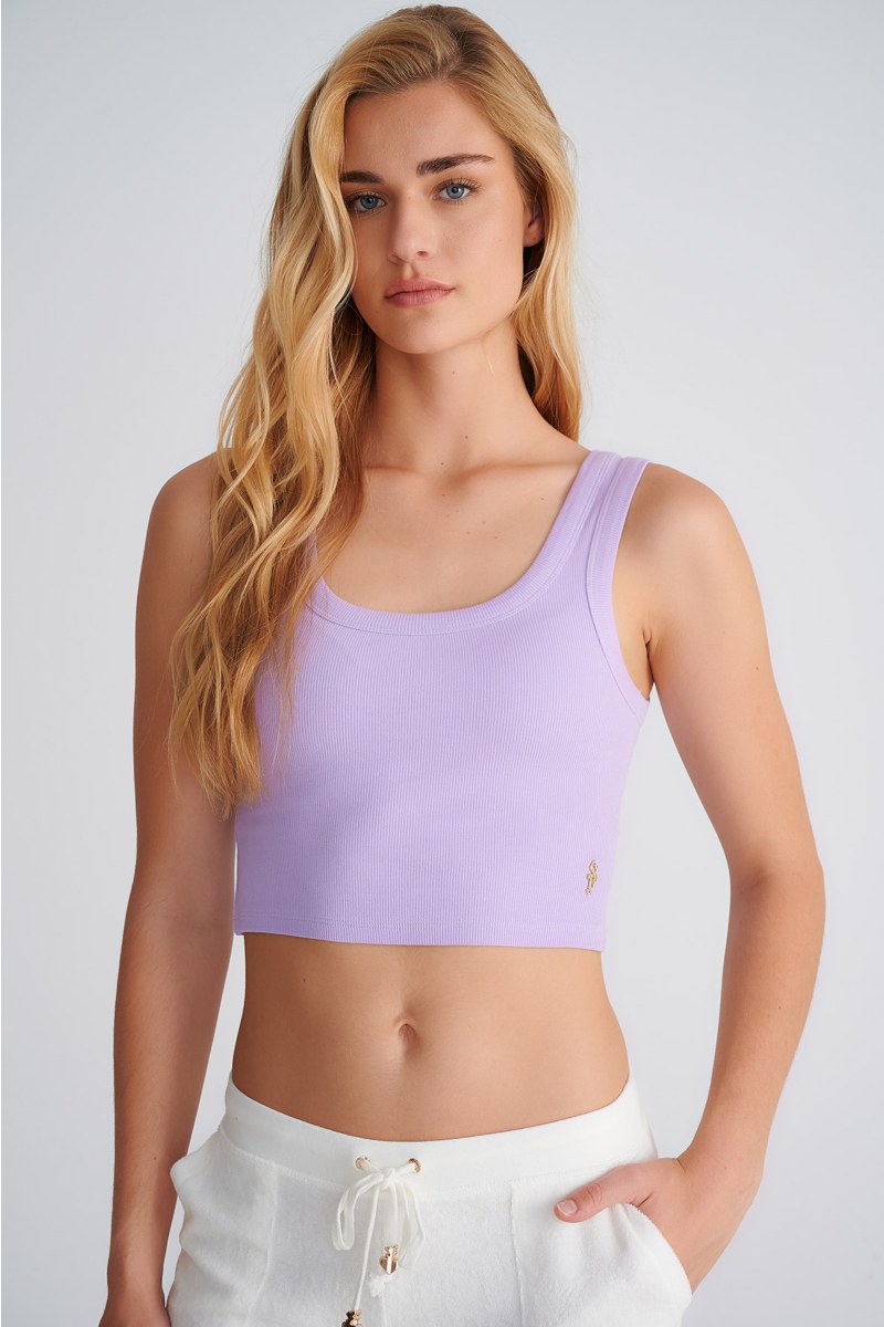 ELASTIC RIBBED STRAPPY CROP TOP-25818146-820
